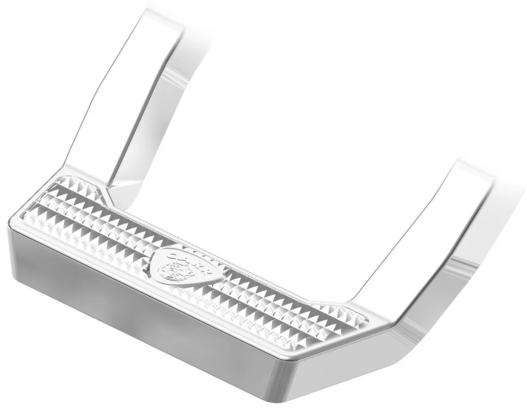 119772-1 – CARR Truck Step, Cab Mount Single Flat Step Non-Extendable Stationary Polished Silver Aluminum 14 Inch Wid...